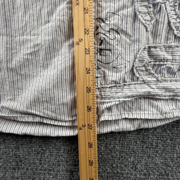 Desigual Graphic Print Button Up Shirt Men Cotton Large Passaparola Happy Text - Picture 6 of 16